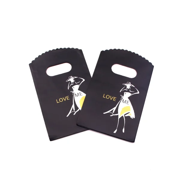 50Pcs/Lot Multi Designs Plastic Bags 9x15cm Mini Gift Bag Party Jewelry Nuts Candy Packaging Bags Nice Plastic Shopping Bag 2