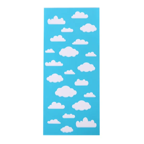 50pcs/lot Cute Cloud Summer Theme Party Plastic Bags Candy Box Biscuit Gift Bags Baby Shower Birthday Favor Decoration Supplies 3