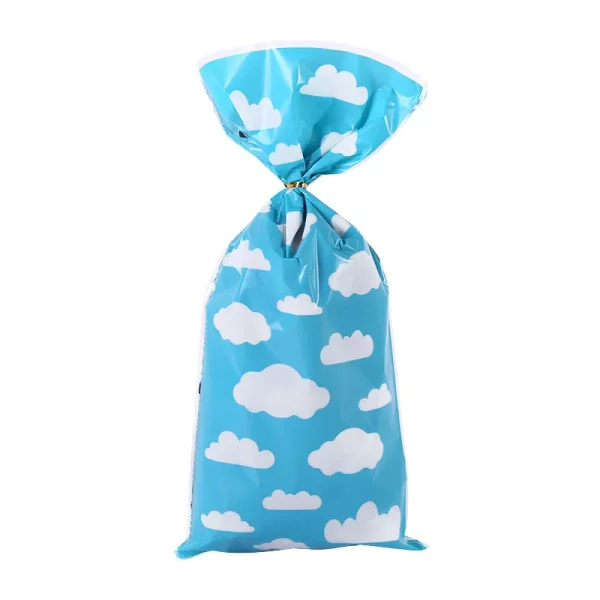 50pcs/lot Cute Cloud Summer Theme Party Plastic Bags Candy Box Biscuit Gift Bags Baby Shower Birthday Favor Decoration Supplies 5