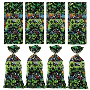 50pcs Gamepad Theme Candy Bags Happy Birthday Party Candy Gift Bags Portable Packing Bag Game On Party Decoration Baby Shower 1