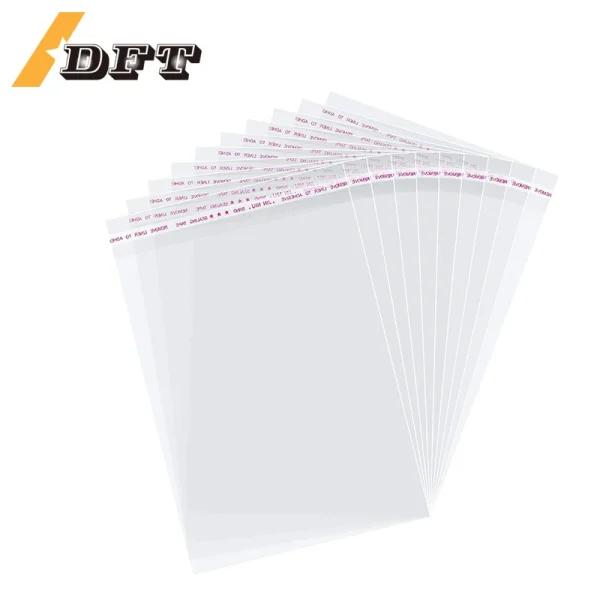 100Pcs Transparent Opp Bags Self Sealing Poly Plastic Bags For Candy Lollipop Cookie Packaging Wedding Party Gift Supplies 1