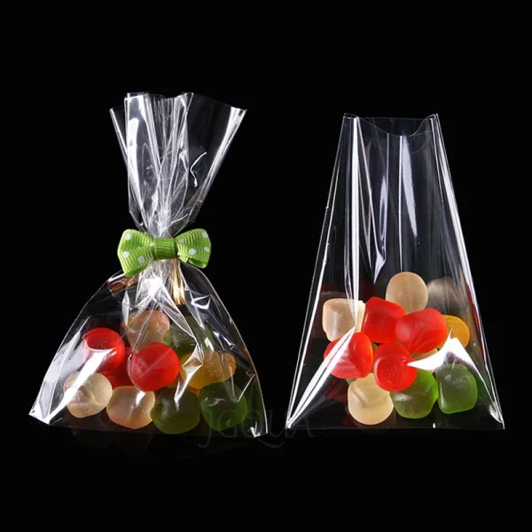 Thick Clear Flat Open Top OPP Plastic Bags For Candy Cookie Lollipop Wedding Party Gift Bag Packaging Card Packing DIY Christmas 2