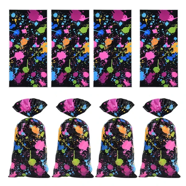 50pcs Art Graffiti Themed Candy Bags Gift Packaging Bags Glow Birthday Party Wedding Decoration Gift Bags Supplies 1