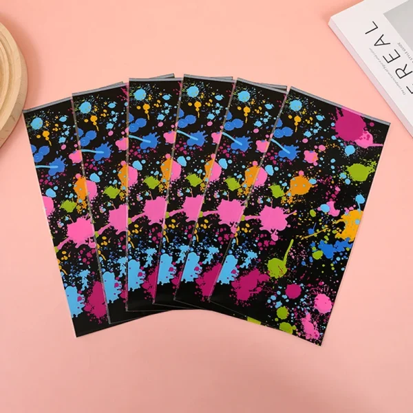50pcs Art Graffiti Themed Candy Bags Gift Packaging Bags Glow Birthday Party Wedding Decoration Gift Bags Supplies 4