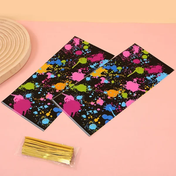 50pcs Art Graffiti Themed Candy Bags Gift Packaging Bags Glow Birthday Party Wedding Decoration Gift Bags Supplies 5