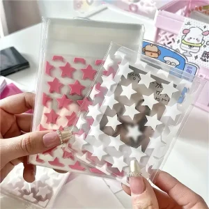 100 pcs Star self-adhesive Bag Essential Packaging Bag For Card Packaging Card Sleeve Gift Packaging Bag Jewelry Packaging Bag 1