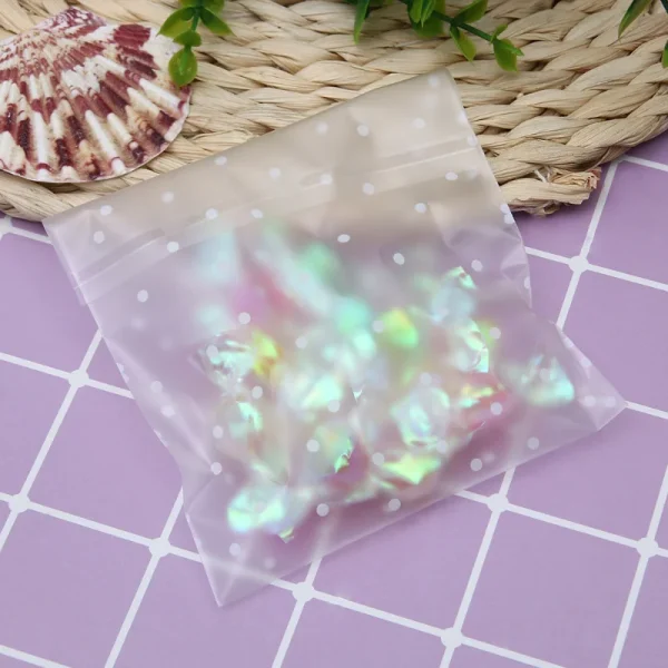 Frosted Dot Self-adhesive Bag Baking Packaging Bag with Thank You Stickers Food Grade Candy and Biscuit Packaging Bag 50Pcs/Pack 2