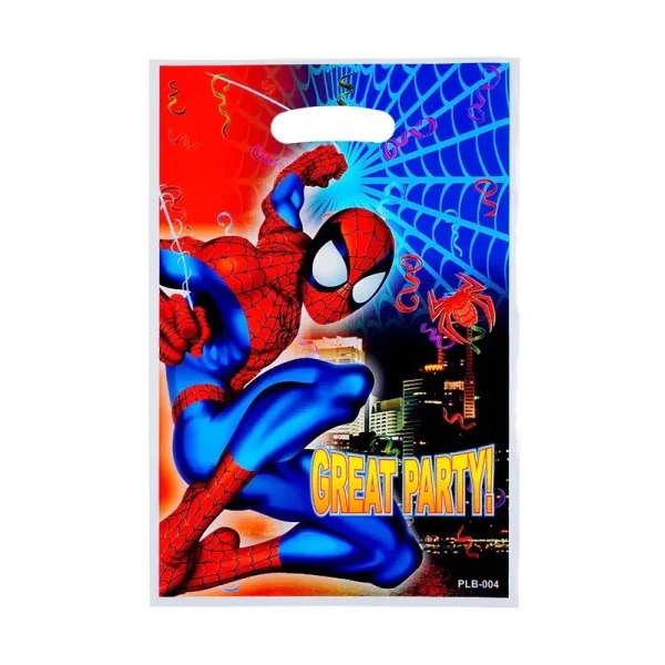 10/40pcs Spiderman Gift Bag Candy Loot Bag Cartoon Theme Party Festival Event Spiderman Birthday Decoration Favor Party Supplies 3