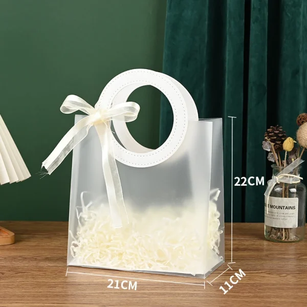 PVC Gift Bags Packing Bag with Handle Wedding Accessories Festival Souvenir Party Present Candy Jewelry Packaging Home 6
