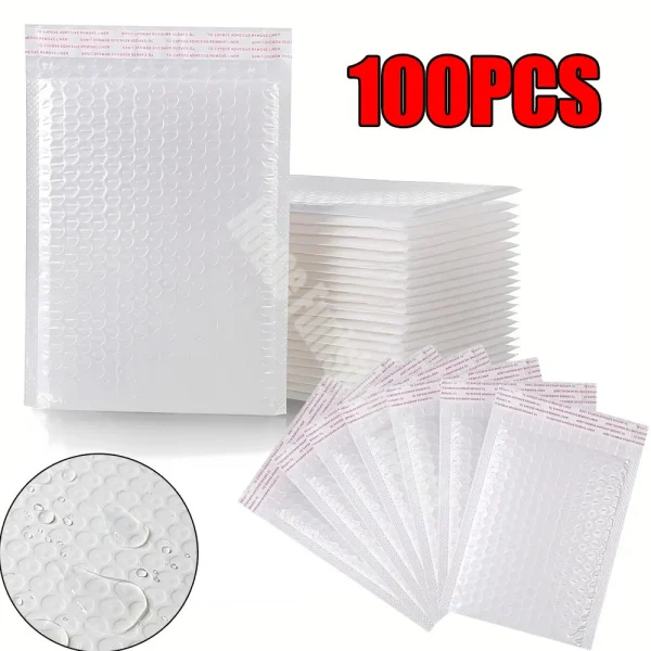 50/30/10pcs Bubble Mailers Wholesale White Padded Envelope for Packaging Mailing Gift Self Seal Shipping Bags Bubble Envelope 1