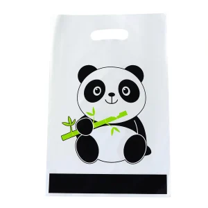 Disposable Plastic Gift Bag with Panda Pattern, for Party Decoration, Theme party, Birthday Party Gift Bag,25pcs 1
