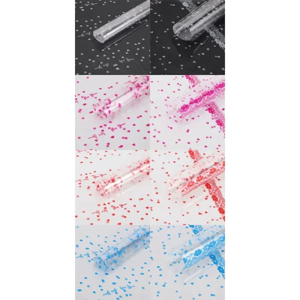 10/30pcs Large Cellophane Bags with Pull Bow Transparent Basket Colorful Bow Basket Making Holiday Gift Gift Packaging 6