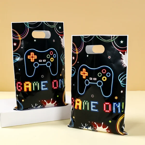 10/25/50pcs Video Game Gift Bags Game Birthday Party Decoration Game On Goodie Bags Candy Bag Baby Shower Kids Favors Gifts 1