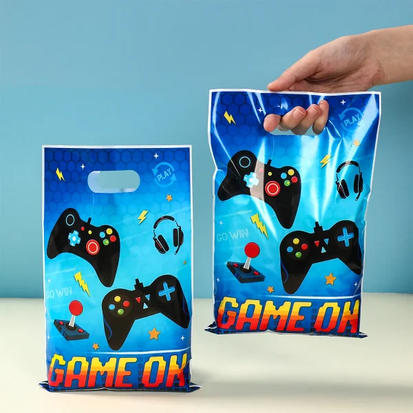 10/25/50pcs Video Game Gift Bags Game Birthday Party Decoration Game On Goodie Bags Candy Bag Baby Shower Kids Favors Gifts 2