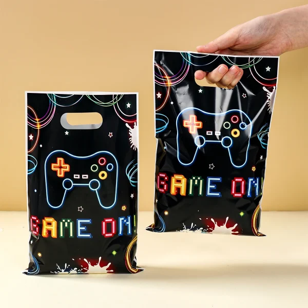 10/25/50pcs Video Game Gift Bags Game Birthday Party Decoration Game On Goodie Bags Candy Bag Baby Shower Kids Favors Gifts 5