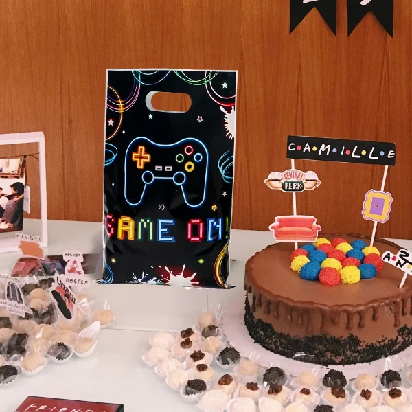 10/25/50pcs Video Game Gift Bags Game Birthday Party Decoration Game On Goodie Bags Candy Bag Baby Shower Kids Favors Gifts 6
