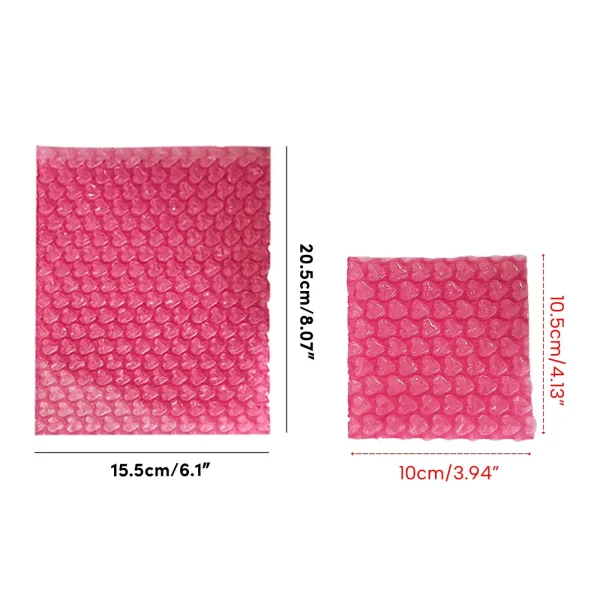 10pcs Pink Love Thickened Bubble Bag economic pack Express Packaging Shockproof Drop Packaging Foam Heart Bubble Film Bag 5