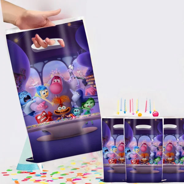 Disney Inside Out 2 Gift Bags Candy Bag Baby Shower Party Supplies Kid Gift Riley Goody Theme Birthday Party Decoration Gift Bag 1