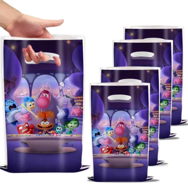 Disney Inside Out 2 Gift Bags Candy Bag Baby Shower Party Supplies Kid Gift Riley Goody Theme Birthday Party Decoration Gift Bag 6