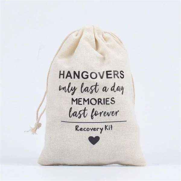 10pcs hangover bag,only last a day MEMORIES last forever Wedding Gift Bag,Single Pie Recovery Kit,Anti Resaca 1
