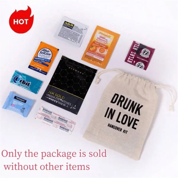 10pcs hangover bag,only last a day MEMORIES last forever Wedding Gift Bag,Single Pie Recovery Kit,Anti Resaca 3