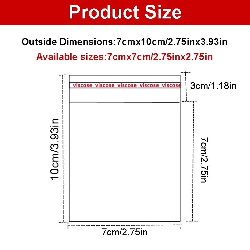 200pcs-7x10cm