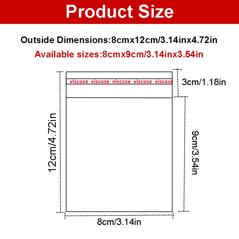 200pcs-8x12cm