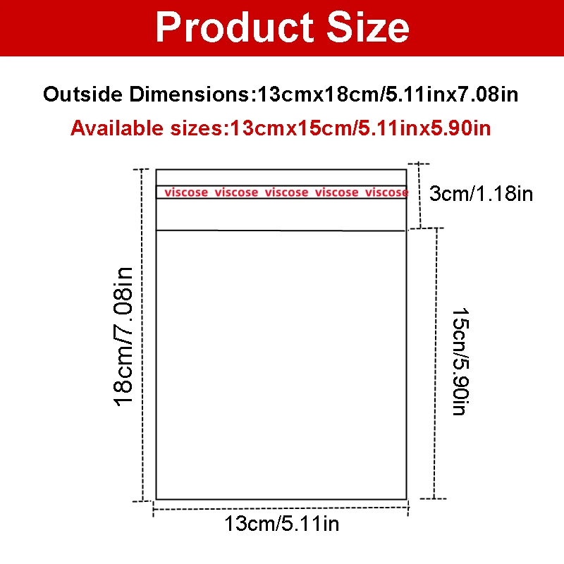 200pcs-13x18cm