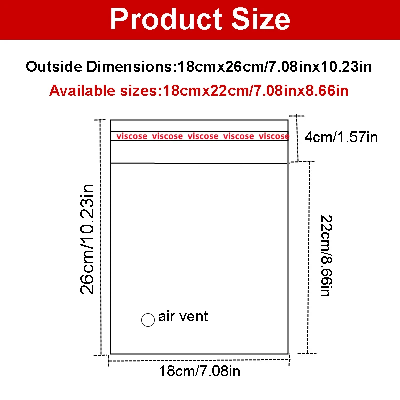 200pcs-18x26cm