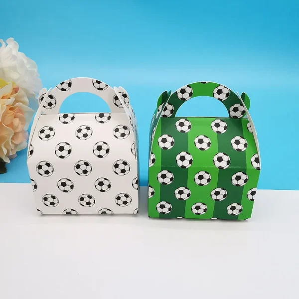 12Pcs Mini Football Candy Box Portable Cartoon Kids Birthday Favor Gift Box Chocolate Packaging Bags Baby Shower Party Decor 6