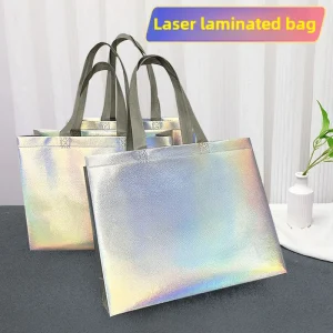 New Premium Wedding Party Tote Large Capacity Reusable Nonwoven Shopping Bag Bridesmaid Gift Bags Fashion Accessories 1