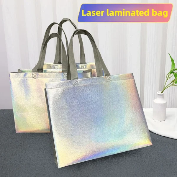 New Premium Wedding Party Tote Large Capacity Reusable Nonwoven Shopping Bag Bridesmaid Gift Bags Fashion Accessories 1