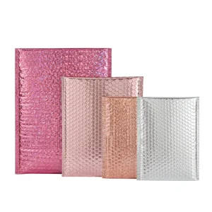 10Pcs/Lot Bubble Mailers Aluminized Bags Laser Envelope Self Seal Postal Gift Packaging Bags Book Shipping Package Colorful Bags 1