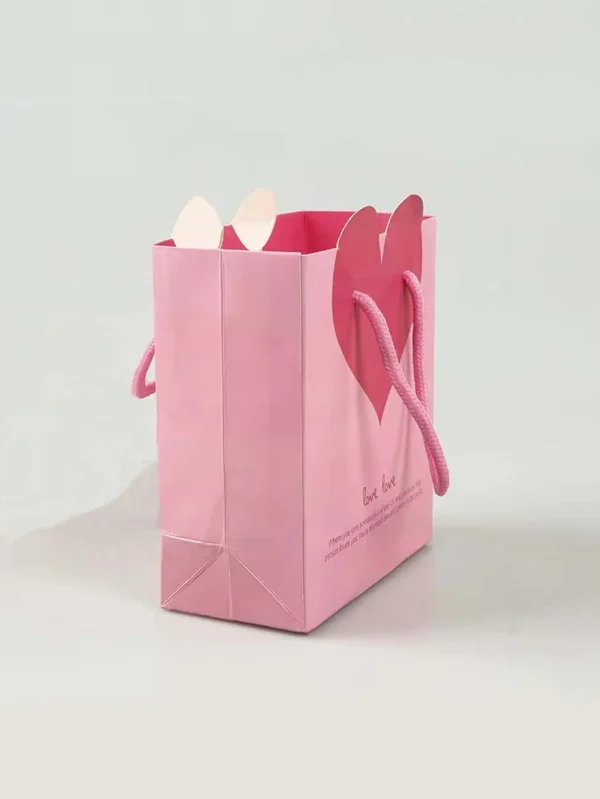 1 Mother's Day Paper Gift Bag With Handle, Exchange Gift Wrapping Wedding, Valentine's Day Gift Bag Party Gifts. 2