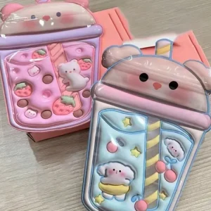 20pcs Cartoon Self-sealing Bags, Cute Bear Snacks Goodies Sealed Bags, Hair Accessories Packaging Bags, Christmas & New Year Gif 1