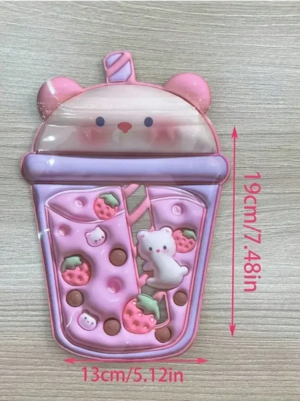 20pcs Cartoon Self-sealing Bags, Cute Bear Snacks Goodies Sealed Bags, Hair Accessories Packaging Bags, Christmas & New Year Gif 4