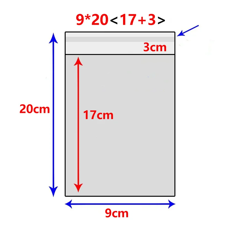 9x20cm-Use 9x17cm