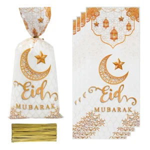 Ramadan Bags Eid Mubarak Gift Bags Ramadan Decoration 2025 Cookie Candy Bag Ramadan Kareem Islamic Muslim Party Eid Al-Fitr Gift 1