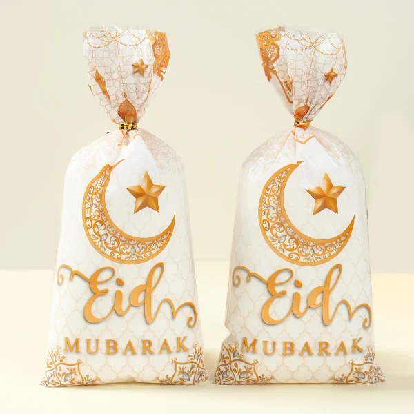 Ramadan Bags Eid Mubarak Gift Bags Ramadan Decoration 2025 Cookie Candy Bag Ramadan Kareem Islamic Muslim Party Eid Al-Fitr Gift 2