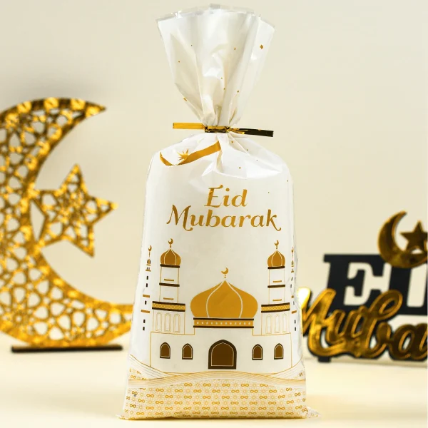 Ramadan Bags Eid Mubarak Gift Bags Ramadan Decoration 2025 Cookie Candy Bag Ramadan Kareem Islamic Muslim Party Eid Al-Fitr Gift 6