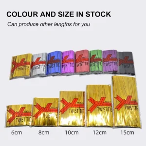 800 Pcs 2.36''-7.87" Twist Ties Plastic Metallic Twist Ties For Bags Wire Tie Reusable Twist Bread Ties For Household Office Use 1
