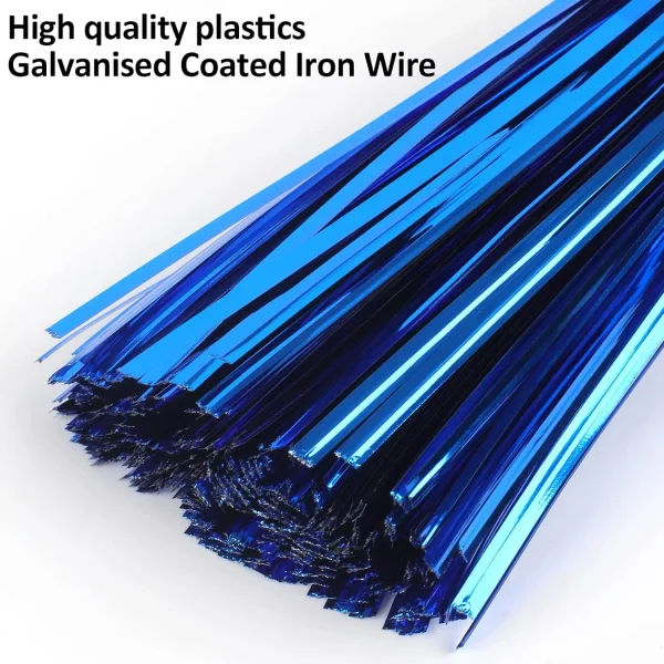 800 Pcs 2.36''-7.87" Twist Ties Plastic Metallic Twist Ties For Bags Wire Tie Reusable Twist Bread Ties For Household Office Use 4