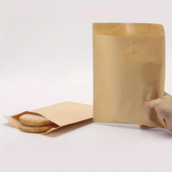 50/100 Pcs Sandwich Wrappers Oil-Proof Bags Party Favor Bag Envelopes Merchandise Bags For Snack Cookie Popcorn Disposable Paper 2