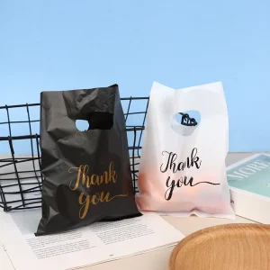 10pcs Thank You Candy Plastic Bags Wedding Gifts Packing Bag For Guest Kids Birthday Baby Shower Party Decor Shopping Handbag 1