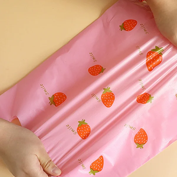 50pcsFolding Shopping Bag Storage Bag Strawberry Handbags Tote Bag Waterproof Eco-Friendly Tote Pouch Women Organizers 5