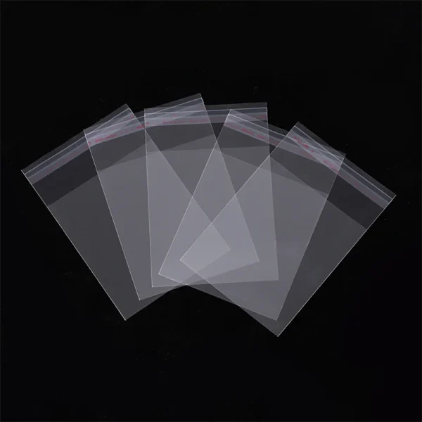 100pcs/lot Transparent Self Adhesive Seal Bags OPP Plastic Cellophane Bags Gifts Bag & Pouch Jewelry Packaging Bags 3