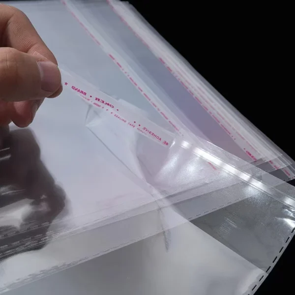 100pcs/lot Transparent Self Adhesive Seal Bags OPP Plastic Cellophane Bags Gifts Bag & Pouch Jewelry Packaging Bags 4