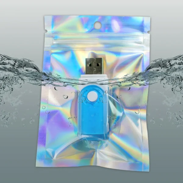 Resealable Laser Ziplock Bags Packaging Holographic Envelopes Flat Clear Plastic Candy Jewelry Food Storage Bag Multiple Sizes 5