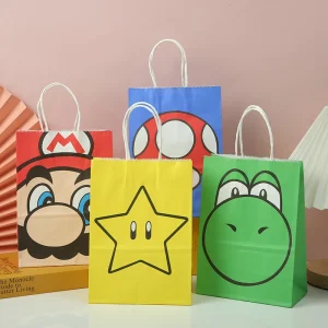 Super Mario Birthday Party Gift Bags Candy Bags Goody Bags Mario Birthday Party Supplies 1