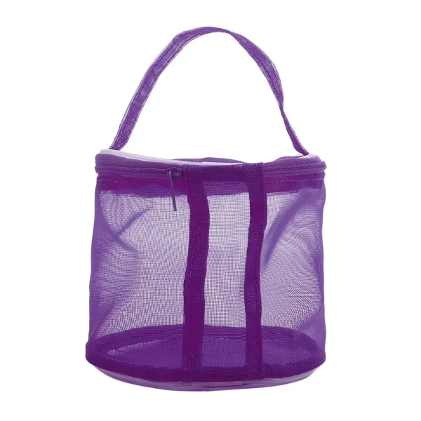 Colorful Yarn Storage Mesh Bag Mesh Weaving Round Bags Wool Storage Bag Yarn Crochet Organizer Knitting Baskets DIY Accessories 4